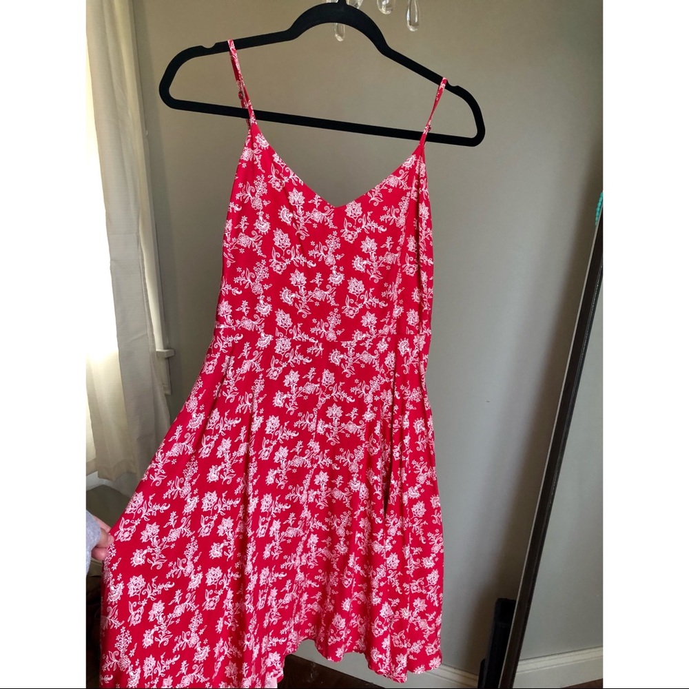 Red Floral Sundress